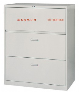 3-23複合三層式鋼製公文櫃 W90xD45xH106c
